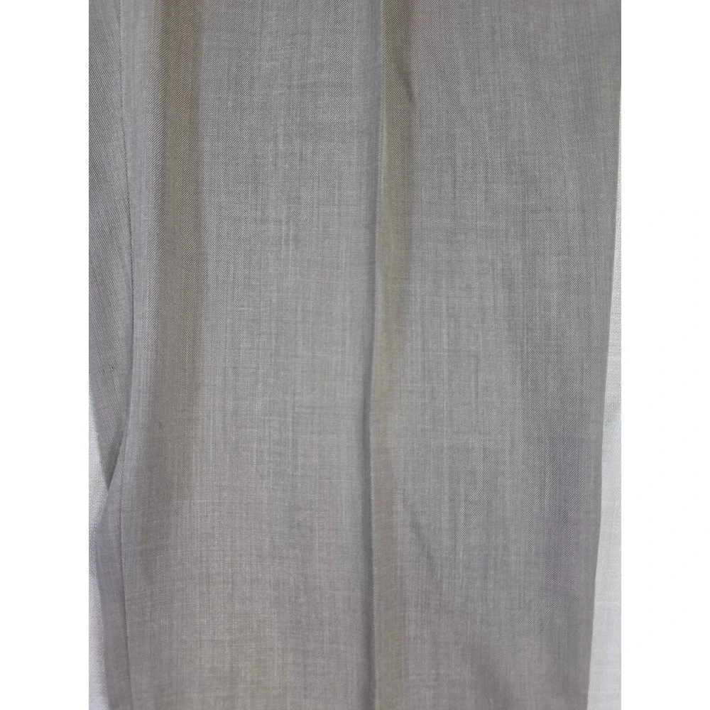 George Mens Pleated Dress Pants Grey 42x30 Cuffed Trousers G168315